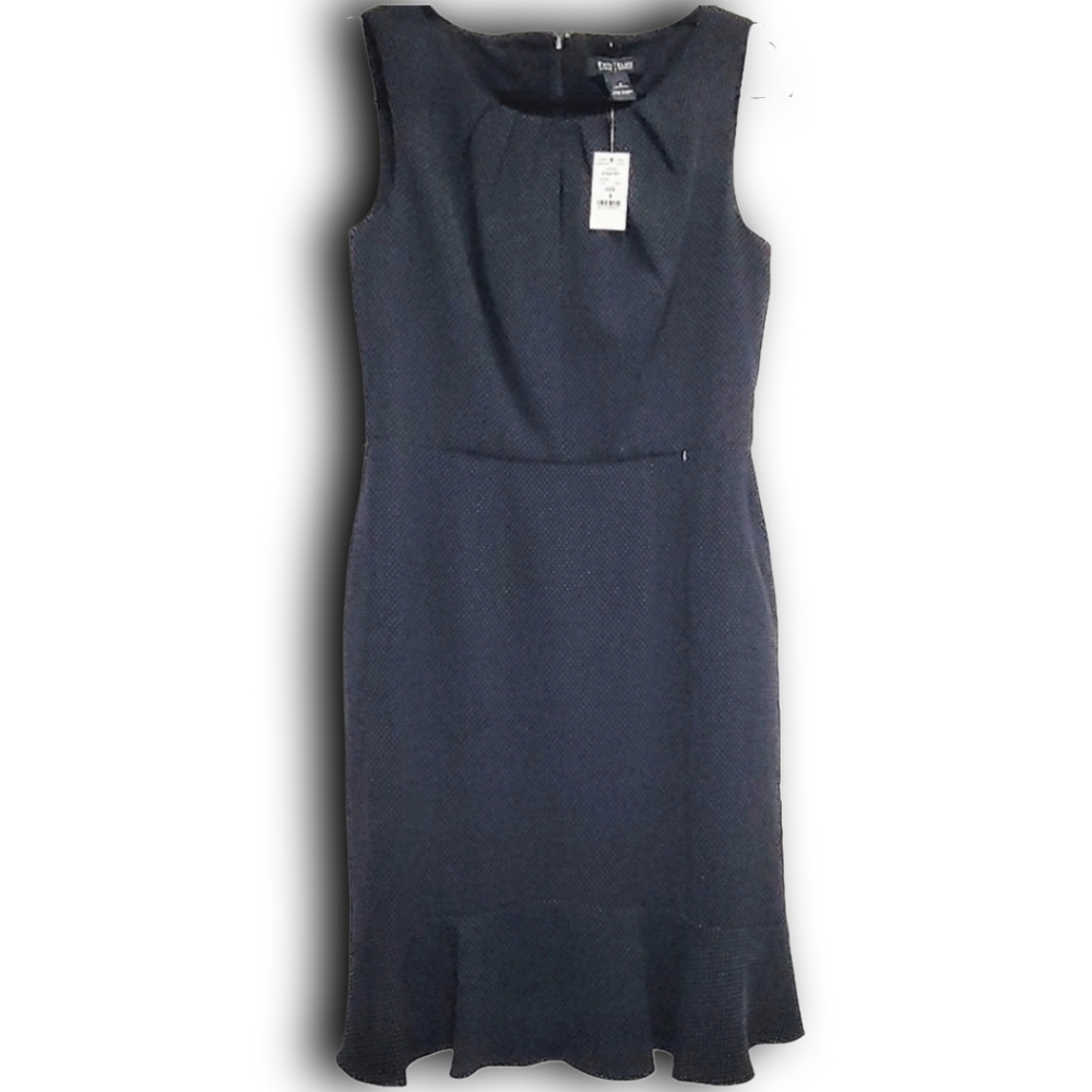 White House Black Market Sheath Dress with Ruffled Bottom Size 4 - Picture 2 of 12